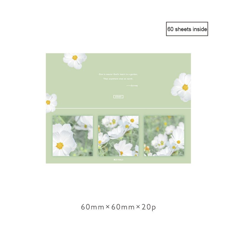 60sheets Lovely Memo Pads Cartoon Stationery Decorative Material Portable Notepad School Office Supply Sticky Notes