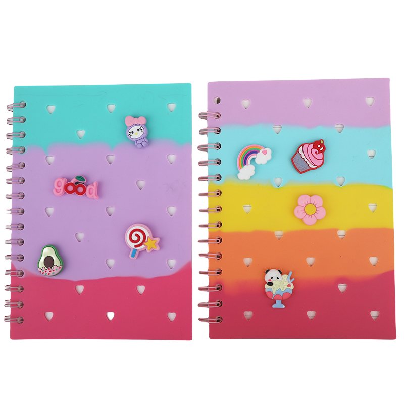 New Arrival Silicone Journal with Removable Attachable Charms for Personal or Business Use Durable and Stylish Diary Notebook