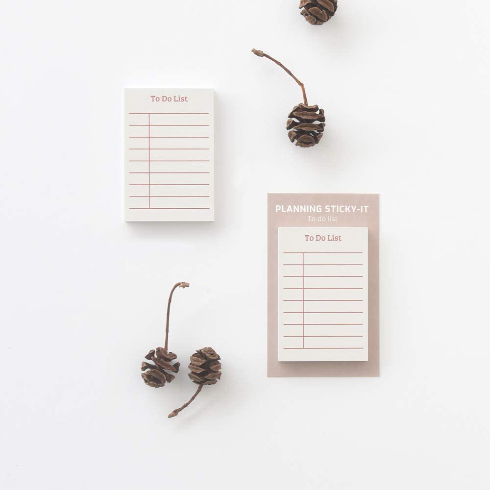 5Pcs Cute Planning To Do List Notepad Custom Sticky Notes with Lines Self Adhesive Memo Pads 50 Sheets Note Pad