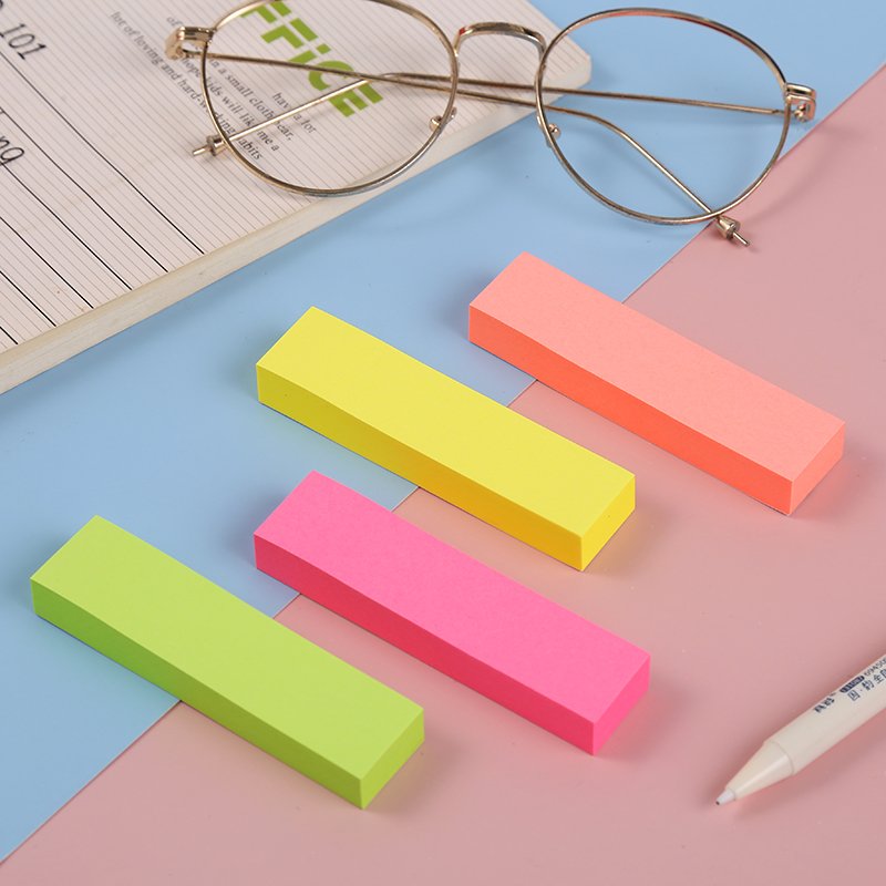 KADISI 76*19*4mm Writable stationery Custom Note Pad School colorful Memo Pad Office Sticky Notes