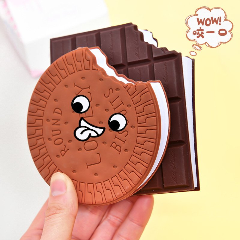 Pocket book school gift chocolate biscuits notebook small book pocket book high value portable small