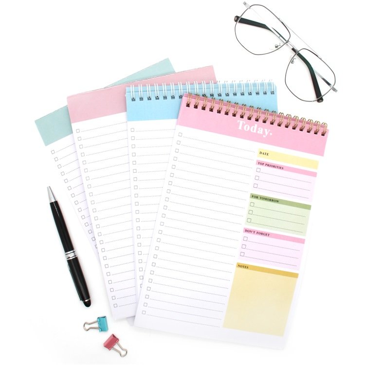 Print Logo Planner Memo Pad Sticky Custom Note Pads Tear Off Daily Planner Organizing To-do Notepad