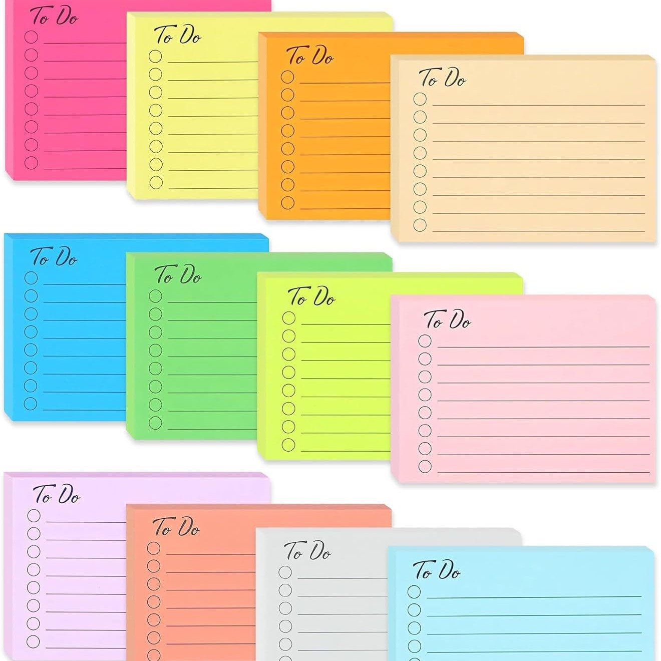 Dongguan Factory Custom Low MOQ Creative Self-Adhesive Custom Sizes Fast Production Mixed Color Transparent Sticky Notes