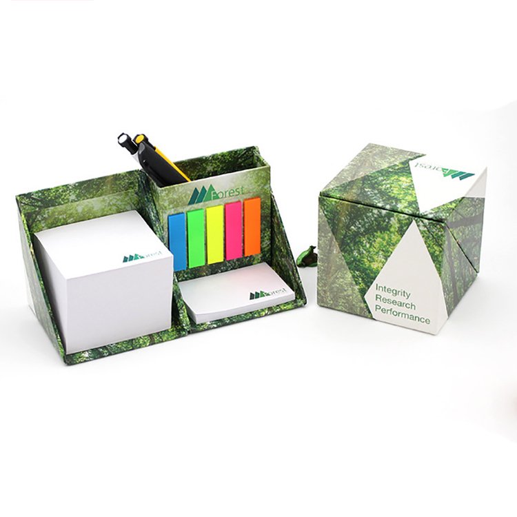 Uptodate promotional customized sticky notes memo pads set stationery suppliers