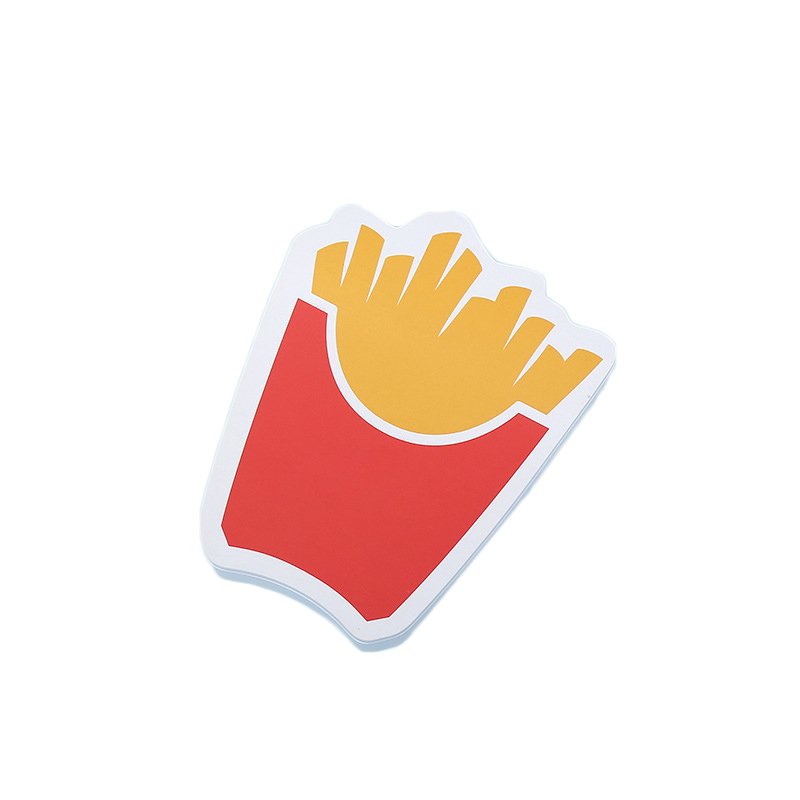 Multi Fast Food Shape Hamburger Kawaii School Stationery Memo Pad Custom Sticky Notes For Students