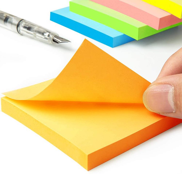 Wholesale 3*3 100 sheet full adhesive cheap memo pad custom sticky note 6 pack