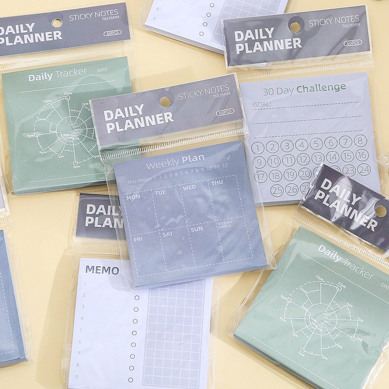 New Weekly Daily Planner Tracker To do Sticky Notes Memo Pad Notepad Posted It Pads