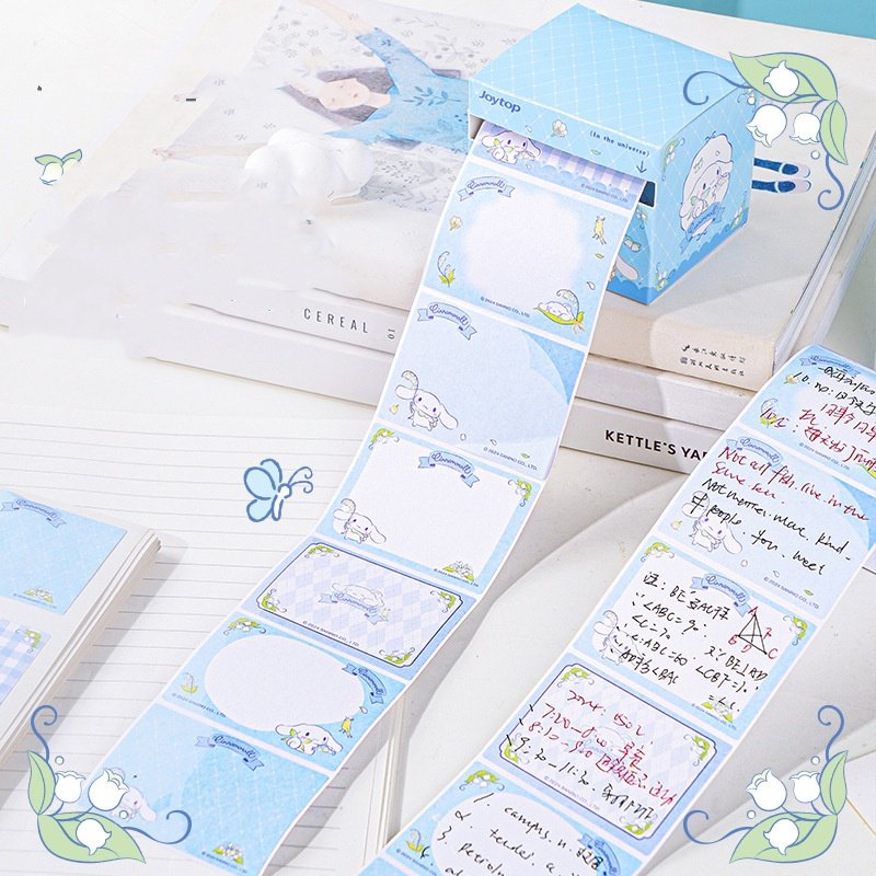 DHF1103 Wholesale creative Drawer-type memo notes cute Kuromi Melody sticky index label sticker cartoon memo pads stationery