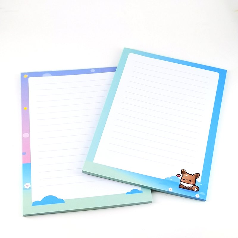 Wholesale custom printed promotional stationery memo pad cute sticky note with logo
