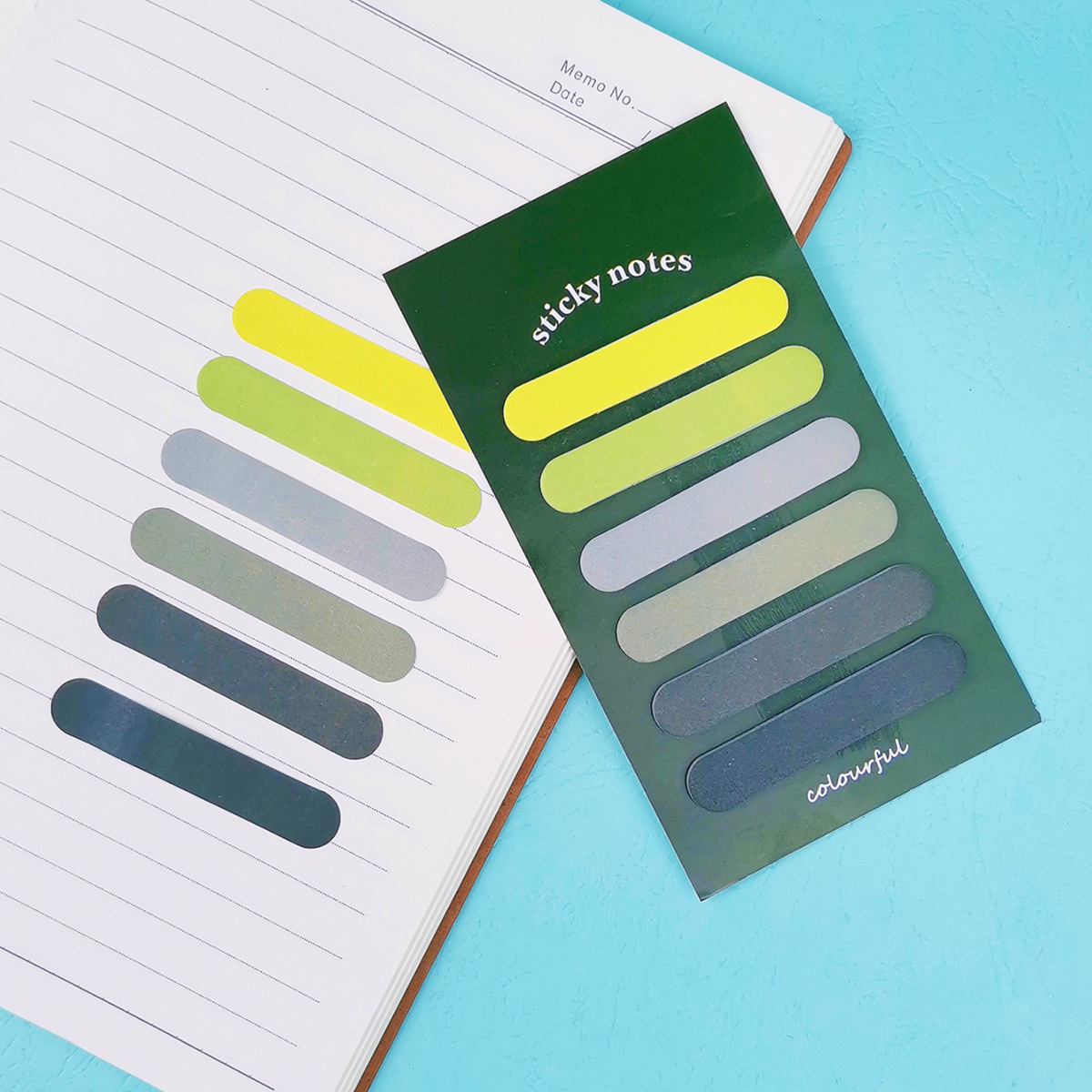 X1030-1 120 Pcs/pack Gradient Color Series Paper Memo Pad Notebook Label Sticky Note Children School Office N Times Notepad
