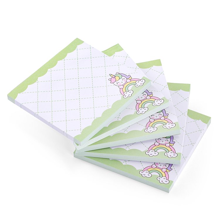 Creative Stationery Colorful Cartoon Patterns Gridding School Office Sticky Note 3X3 Sticky Notes