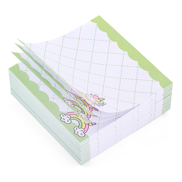 Creative Stationery Colorful Cartoon Patterns Gridding School Office Sticky Note 3X3 Sticky Notes