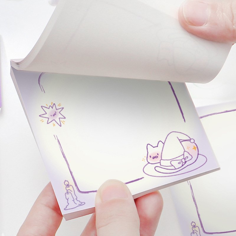 No minimum notepad kawaii memo pads promotional customized sticky note pad sticky with logo