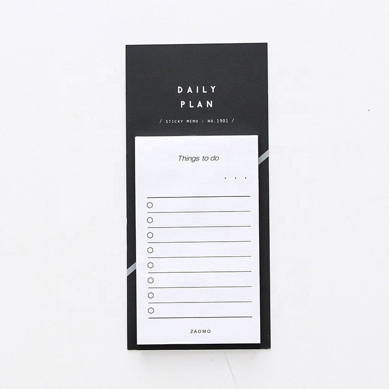Wholesale Writing Memo Notepad Factory Price Daily Plan Sticky Notes With Adhesive Sticker