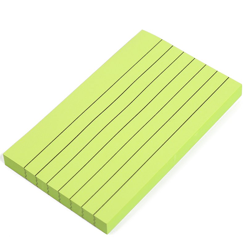 3*5inch Wholesale custom Stationery School stripe colorful Note Pad Solid Color Square Memo Pad Office Sticky Notes