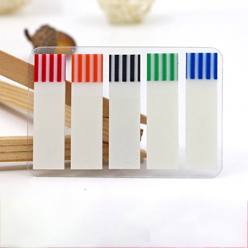 Office Multi-color Index Stickers Custom Transparent Colour Sticky Note With Logo