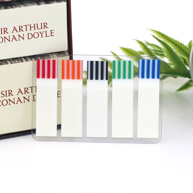Office Multi-color Index Stickers Custom Transparent Colour Sticky Note With Logo