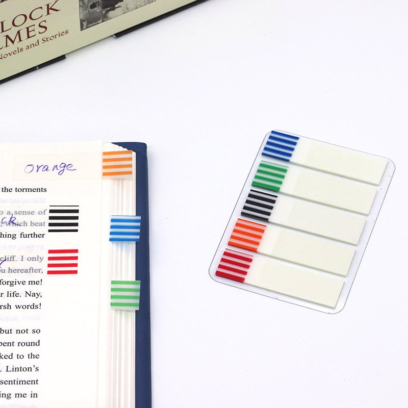 Office Multi-color Index Stickers Custom Transparent Colour Sticky Note With Logo