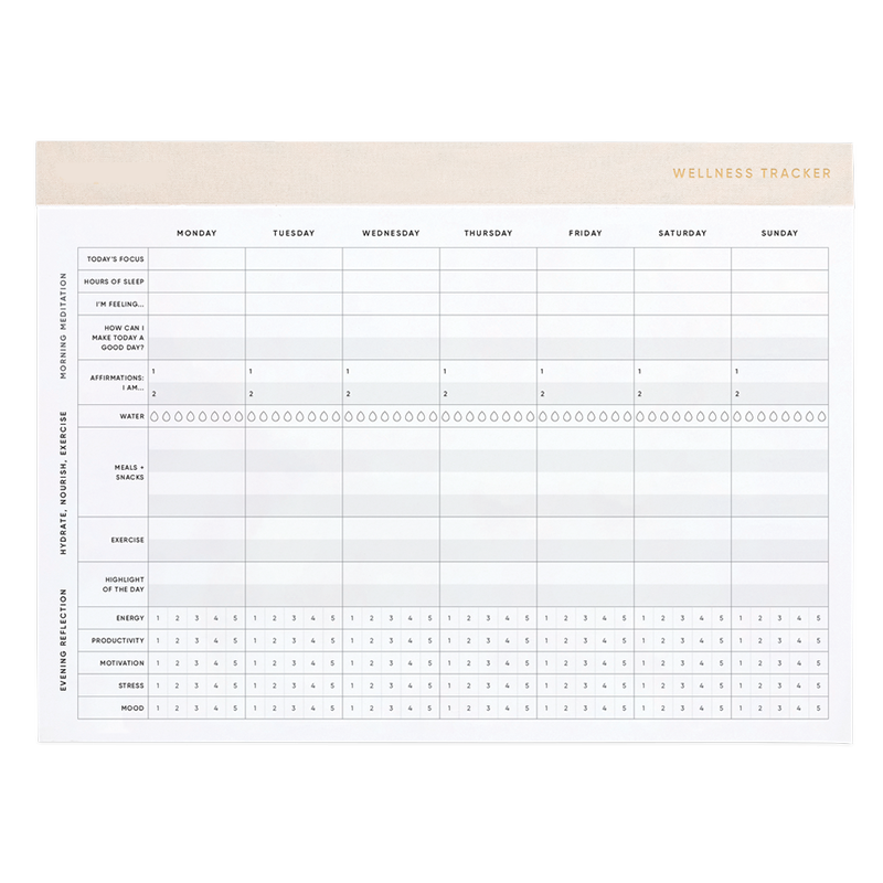 Custom Logo Printed Tear Off Weekly Tracker Desk Planning Pad To Do List Notepad