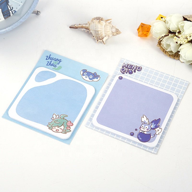 Custom Printed Mini Fancy Aesthetic Novelty Accessories Mark Sticky Note
