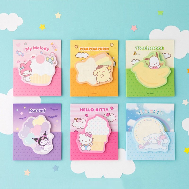 Custom Printed Mini Fancy Aesthetic Novelty Accessories Mark Sticky Note