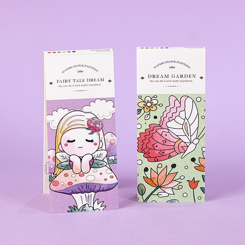 Hot Sell Children's Cartoon Water Doodle Book Reusable Magic Water Painting Drawing Book Art Educational Toy With Pen For Kids