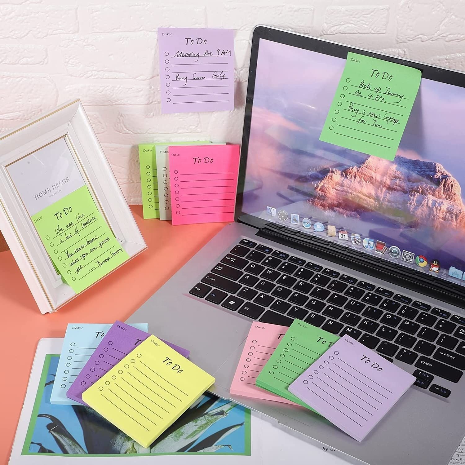 Creative solid color to do list sticky notes kawaii sticky notes for students and office use