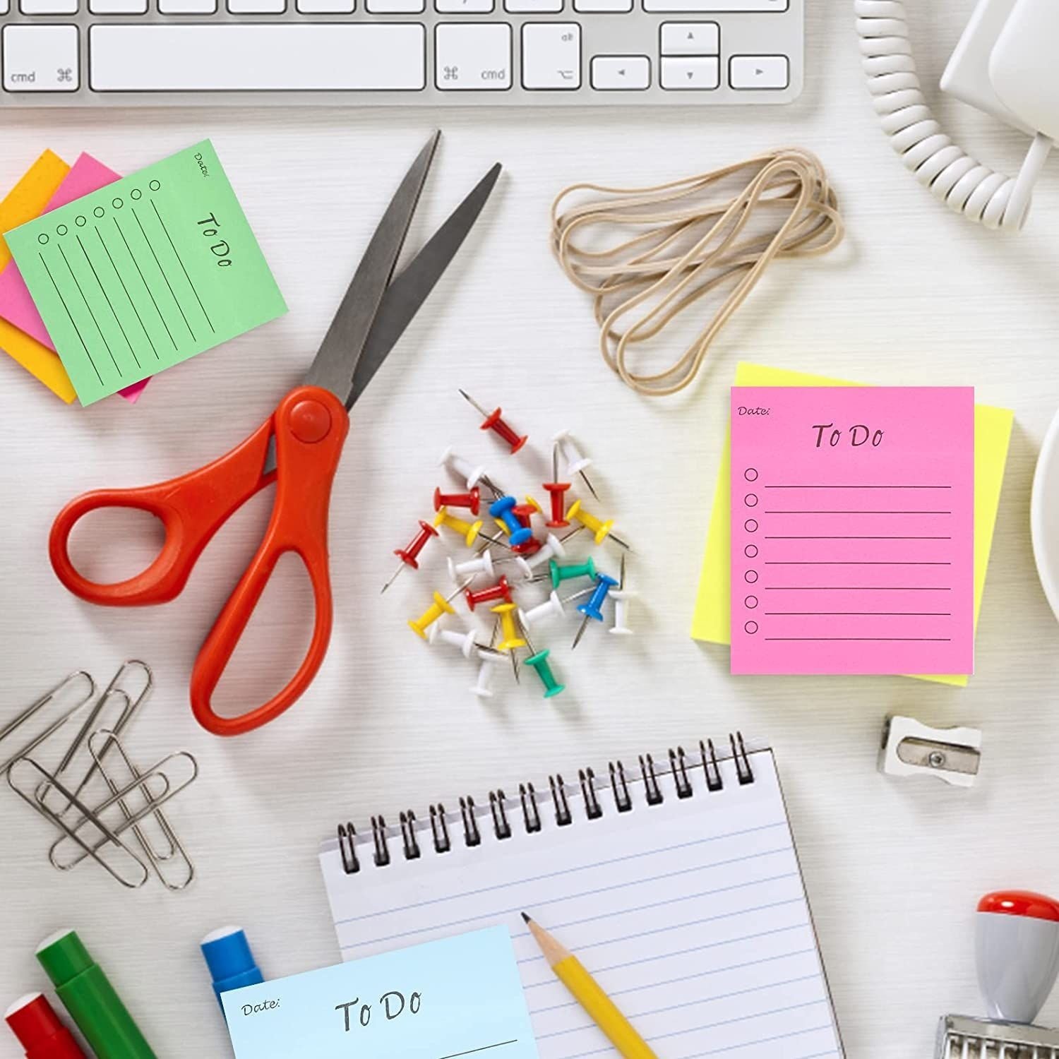 Creative solid color to do list sticky notes kawaii sticky notes for students and office use