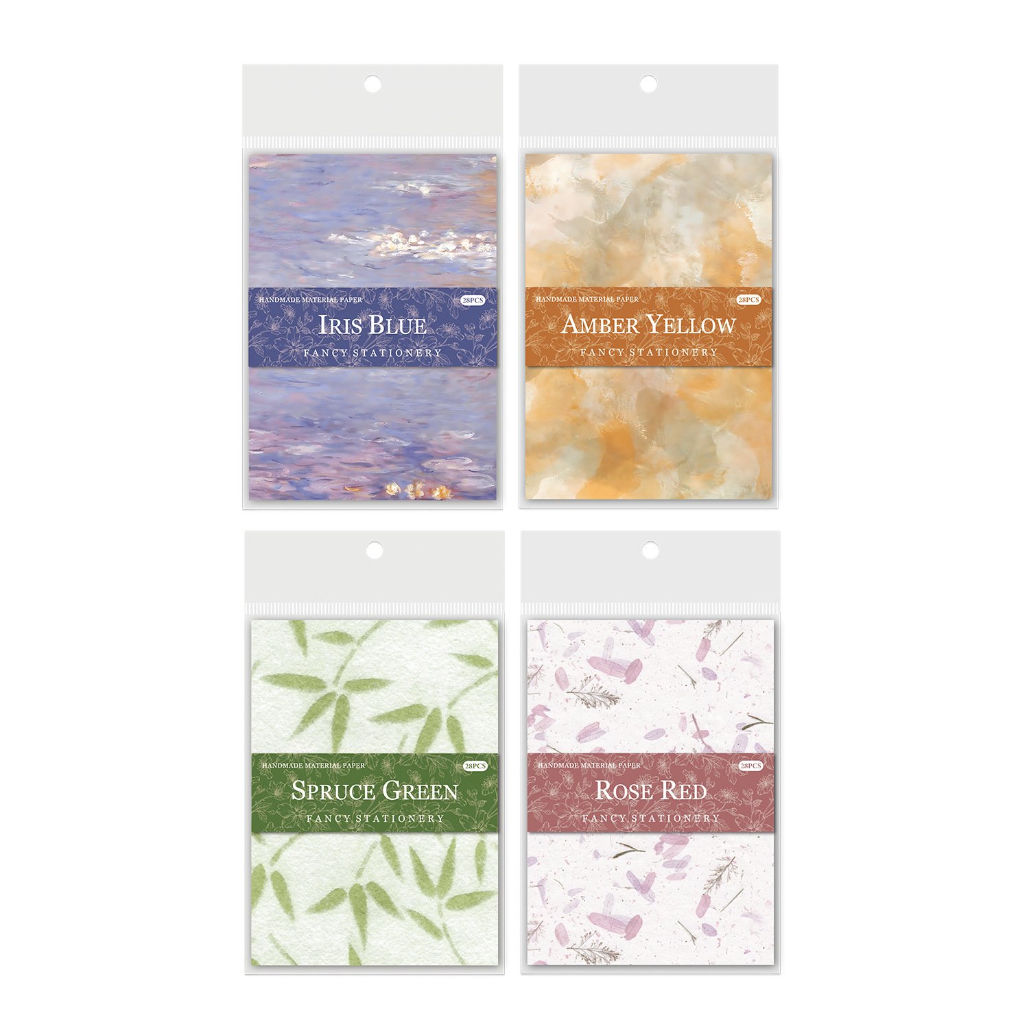 28pcs/pack Flower paper collection series vintage multi-material handbook material paper background decoration