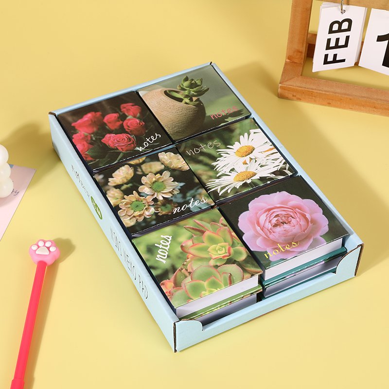Stock Wholesale Small 8*8cm Pocket Notepad And Sketchbook Mini memos Accept Custom LOGO Designs Office School Stationery Supply