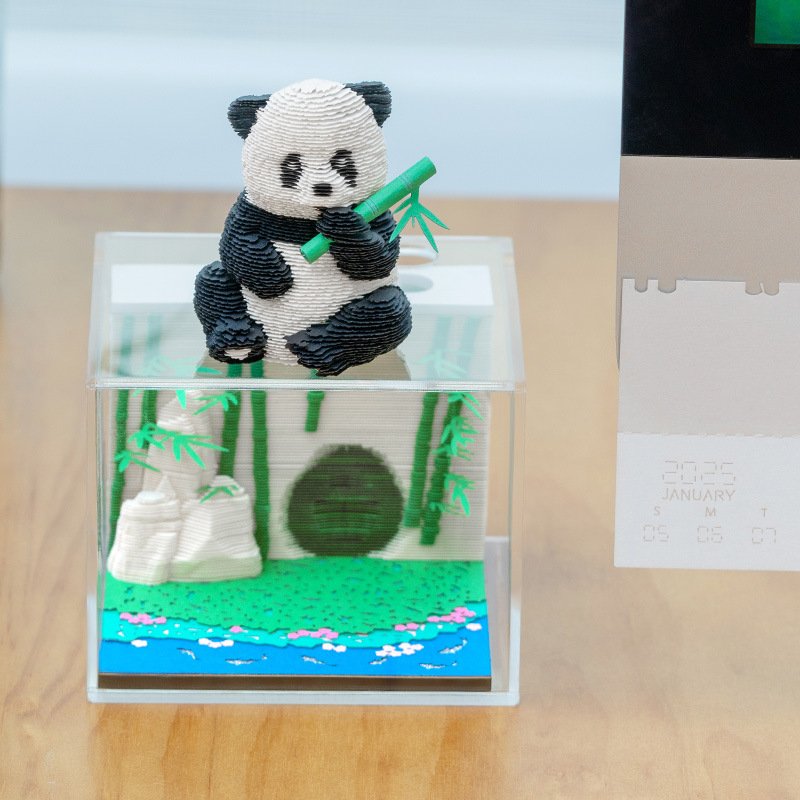 Best Choice Panda 3D Sticky Notes Desktop Decorative Ornament 2025 calendar for Business Home Decoration