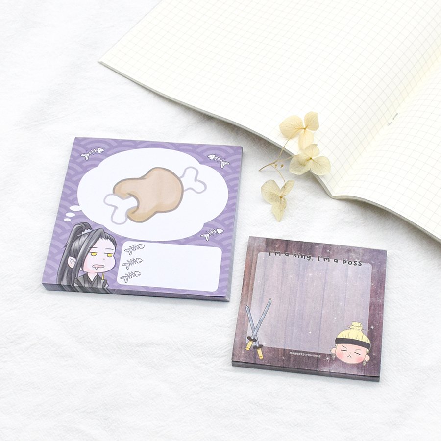 Custom Weekly Daily Planner Sticky Note Book Stationery Custom Die Cut Kawaii Sticky Notes