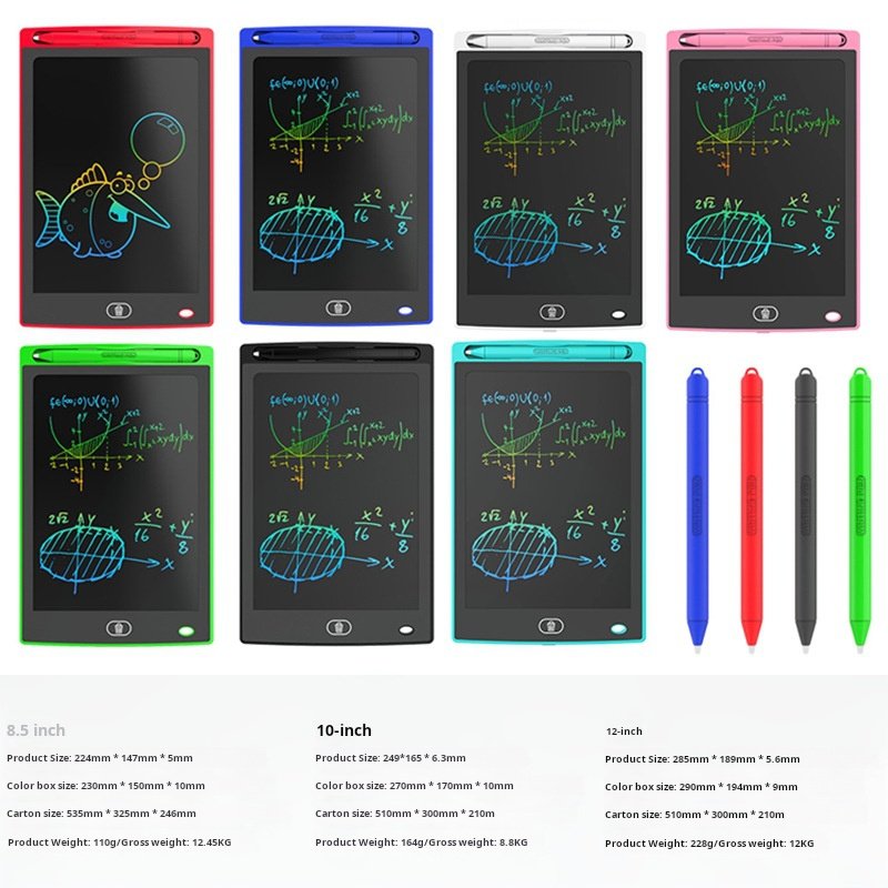 Kids Digital Electronic Graphic Drawing Boards 8.5 Inch Lcd Writing Tablet Memo Pad 8.5 10 12 Inch Graffiti Board Scribbler Pad