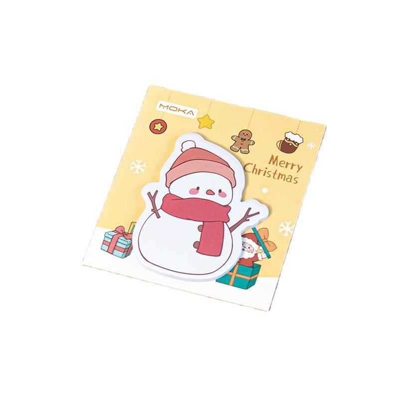 Cartoon Christmas Note Cute High-value Student Self-Adhesive Plan Note Book Cross-border Christmas Stationery Gifts