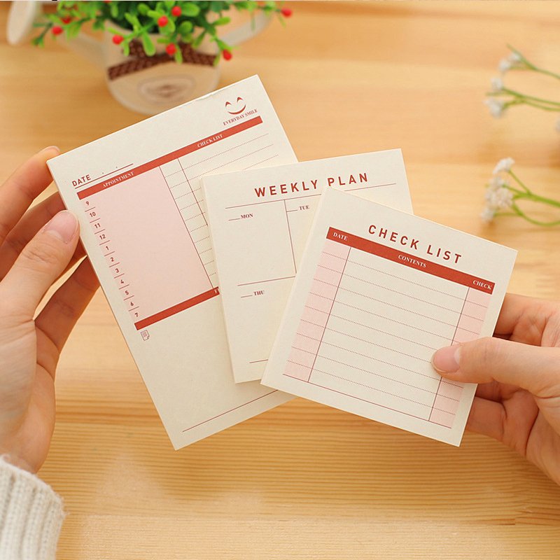 Custom Planner to Do List Notepad Business Stationery a4 Lined Writing Paper Note Pads Memo Pad