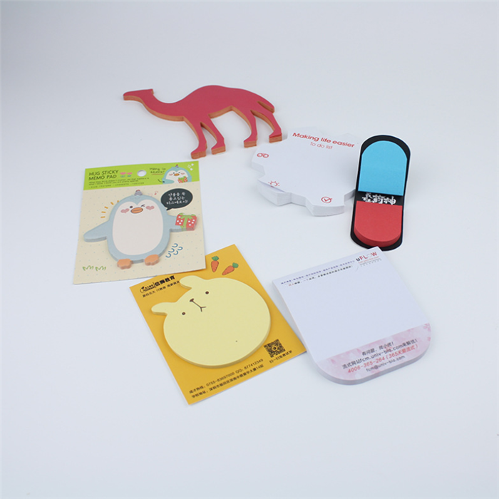 funny customized self sticky notepad memo stationery for school office