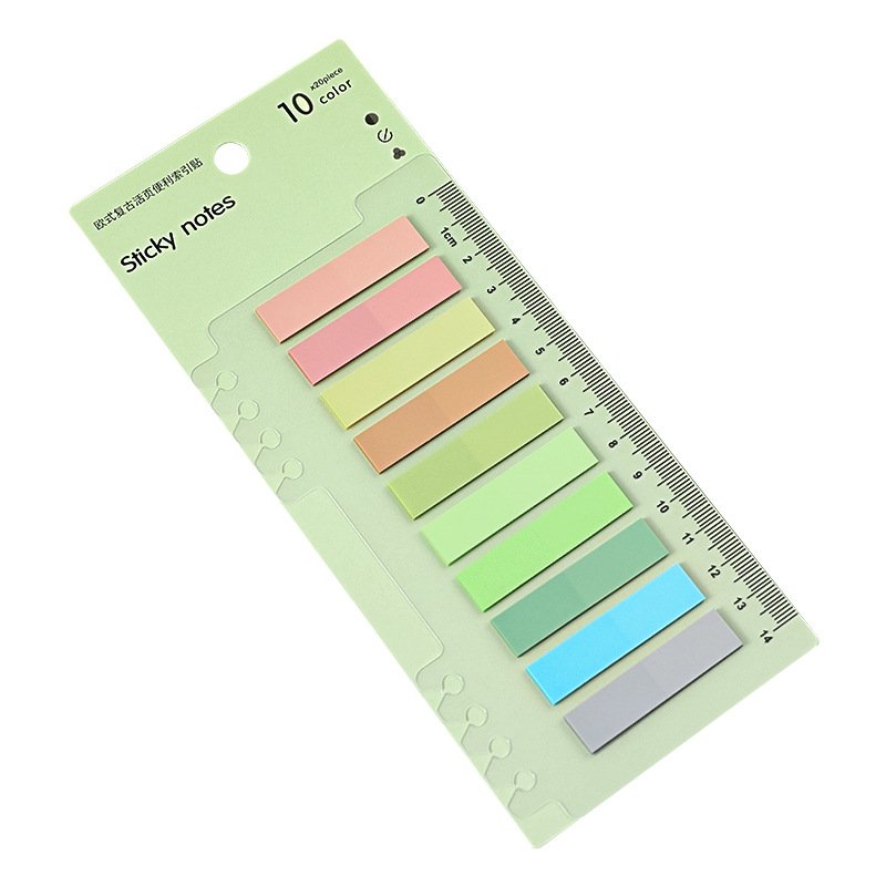Page Markers Sticky Notes Custom Index Tabs Sticker Post Note Flags Writable Flag Note Tabs It Self Adhesive Bookmark Ruler