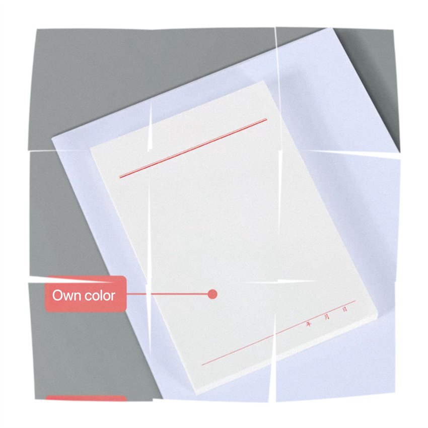 Custom Smooth Writing Notebook Isolated Sketchbook Memo Pad Diary and Sticky Note Book