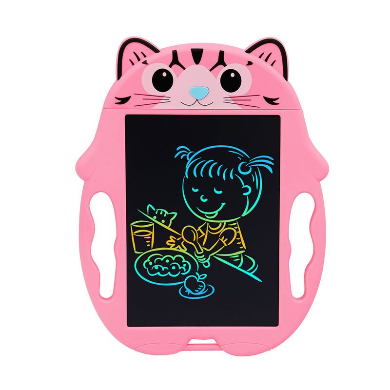 Cartoon animal 8.5" 10" inch electronic boards dual colorful screen lcd writing tablet memo erasable drawing pad for kids