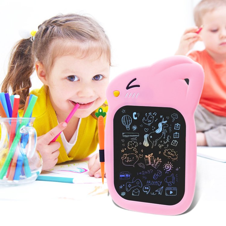 8.5 inch Cartoon rabbit LCD writing tablet kid's Toys in the car travel for children Drawing board