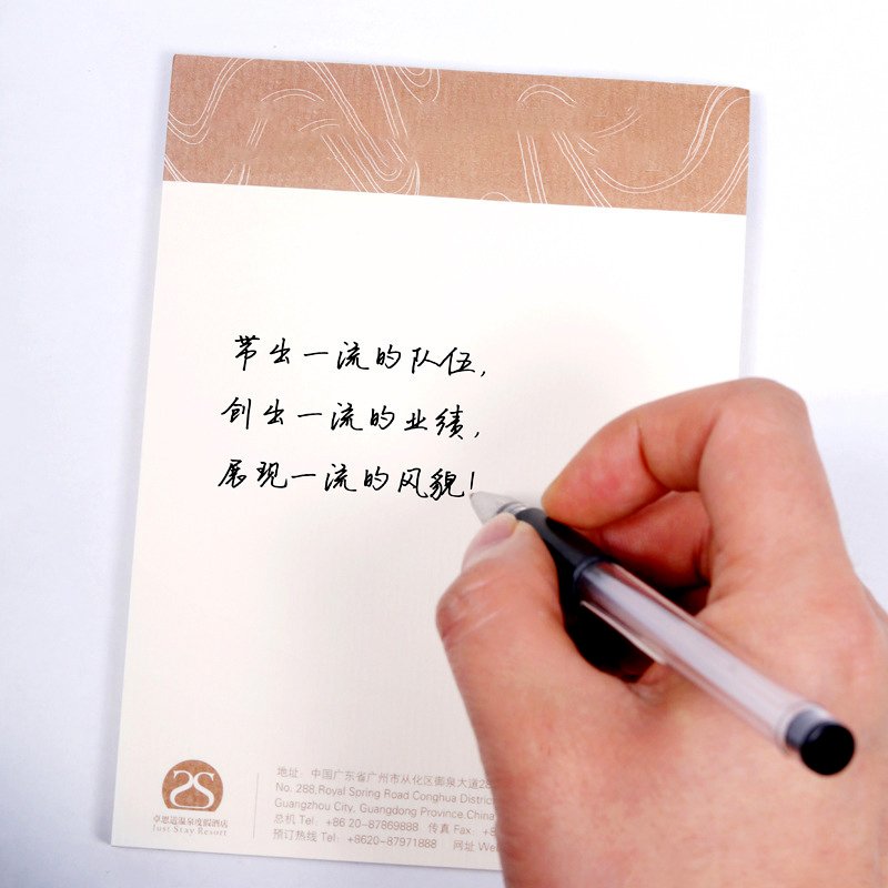 Custom printed hotel office blank writing notepad to do list notepad memo pad book paper notebooks with logo