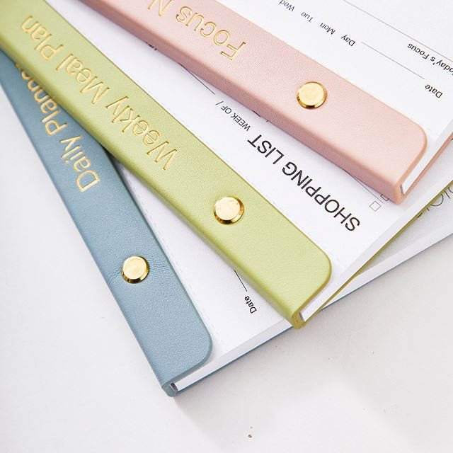 Wholesale PU Leather Memo Pad For Student Morandi Ins Notebooks Factory Planner Notepad Custom
