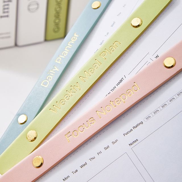 Wholesale PU Leather Memo Pad For Student Morandi Ins Notebooks Factory Planner Notepad Custom