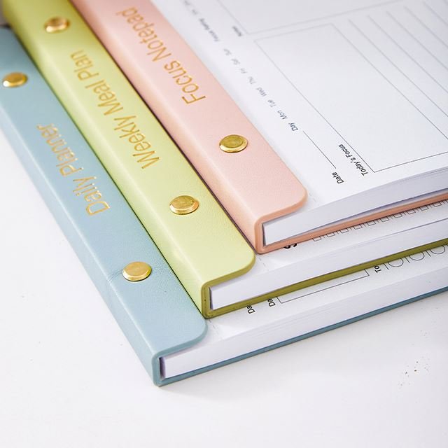 Wholesale PU Leather Memo Pad For Student Morandi Ins Notebooks Factory Planner Notepad Custom