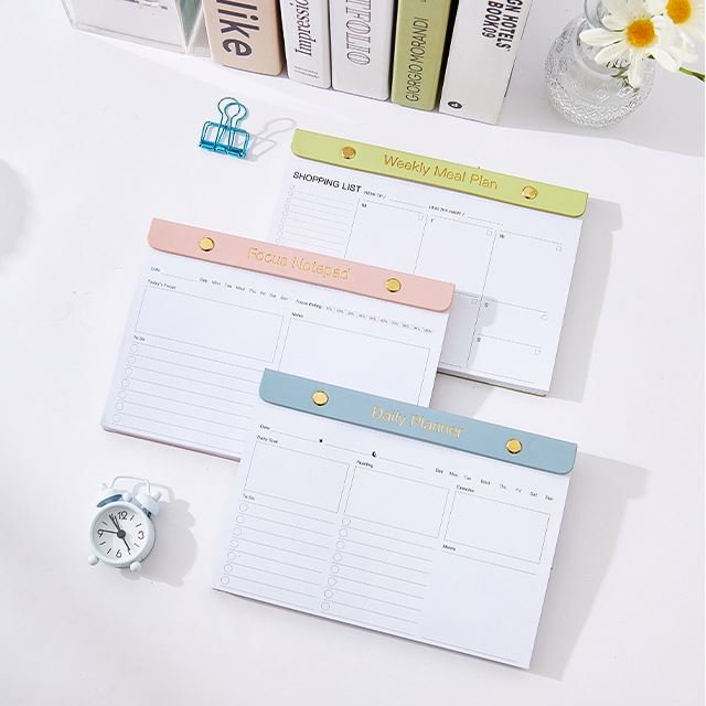 Wholesale PU Leather Memo Pad For Student Morandi Ins Notebooks Factory Planner Notepad Custom