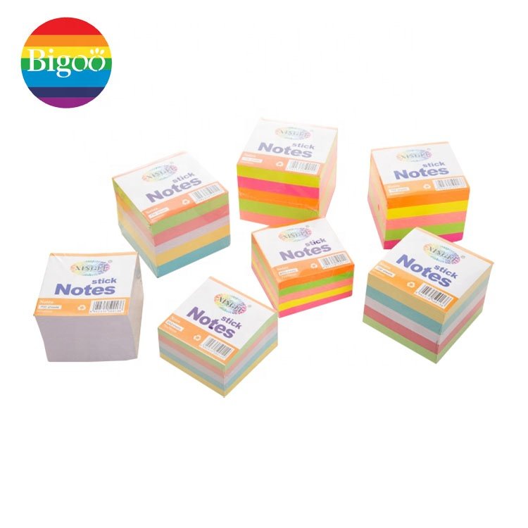 Memo block sticky note pads with customized writing pads in pvc box for office or promotional