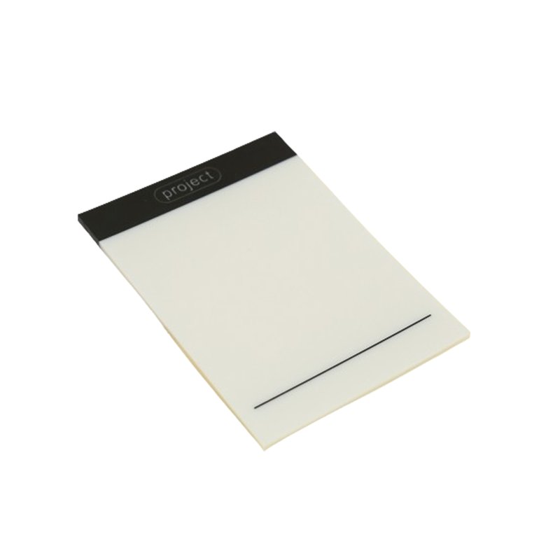 1pcs 2.76*3.74in Portable And Lightweight Recording Creative Collage PET Transparent Memo Pad