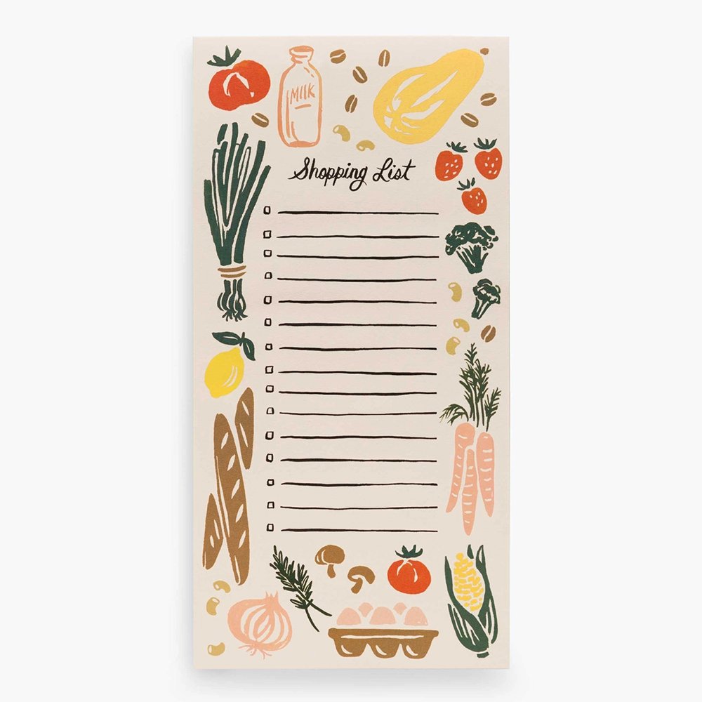 Custom Print Tear-Off Paper Shopping To-do Lists Memos Pad Magnetic Fridge Notepad for Grocery