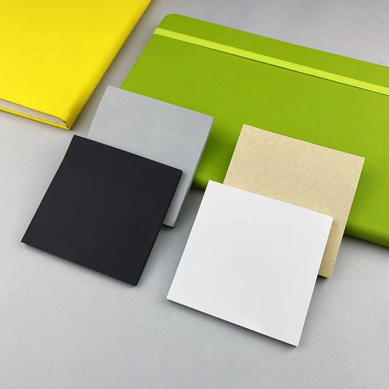 Self-Adhesive Color Film Index Sticky Notes Memo Set with Hard Cover
