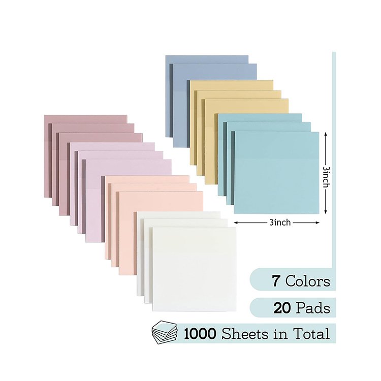 Tom art manufacturer Custom clear bible Sticky Notes Transparent PET Memo Pads self-adhesive Sticky Notes for school office